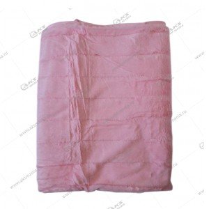 Плед Lusnug 200x220см крупный ворс нежно-розовый