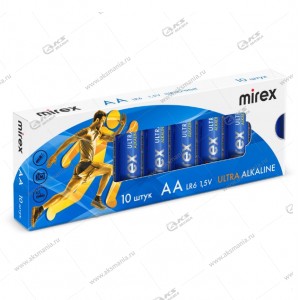 Элемент питания MIREX LR6/10BL ULTRA ALKALINE (упак. 10шт) ЦЕНА ЗА УПАКОВКУ