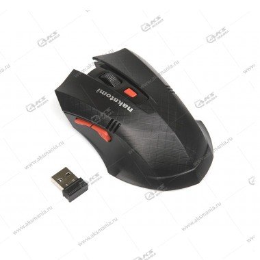 Мышь беспроводная MRON-04U Nakatomi Navigator RF 2.4G Optical-6кнопок+ролик прокрутки,USB,чёрн