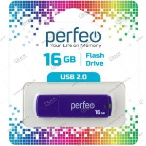 Флешка USB 2.0 16GB Perfeo C05 Фиолетовый