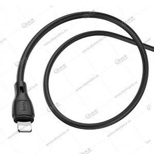 Кабель Hoco X61 Ultimate silicone charging data cable Lightning черный