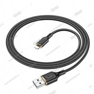 Кабель Hoco X95 Goldentop charging data cable lightning 1m черный