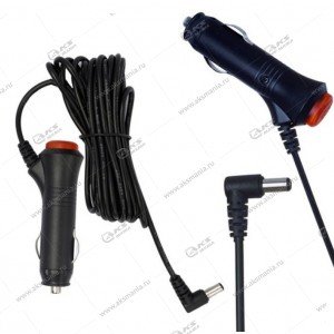 АЗУ LP8 12V/2A (5,5x2,5) 1,2м. с кнопкой для портативных устройств/T2 приставок, угловой штекер