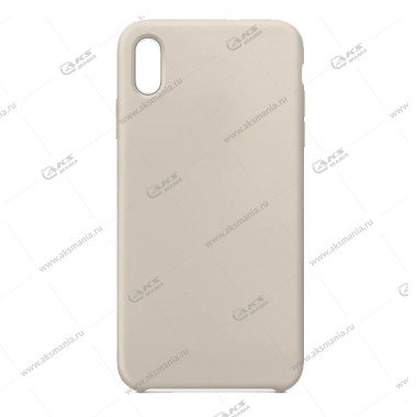 Silicone Case (Soft Touch) для iPhone XS Max бежевый