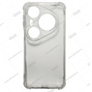 Силикон Huawei Pura 80 Pro плотный прозрачный c усиленными краями