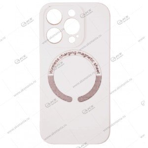 Cиликоновый чехол (Silicone Case) 360 MagSafe для iPhone 16 Pro с защитой камеры молочный