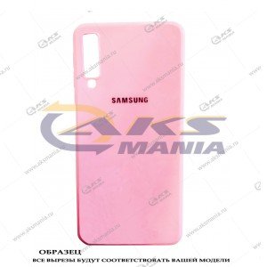 Силикон тонкий с логотипом Samsung S8 розовый