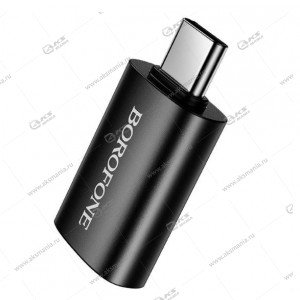 OTG Borofone BV26C Type-C male to USB female USB3.0 черный