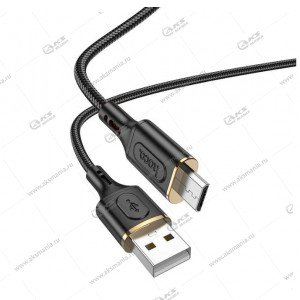 Кабель Hoco X95 Goldentop charging data cable Micro USB 1m черный