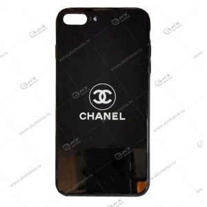 Силикон-стекло с рисунком для iPhone 7/8 Plus "Chanle"