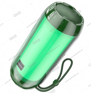 Колонка портативная Borofone BR25 Crazy sound color luminous темно- зеленый