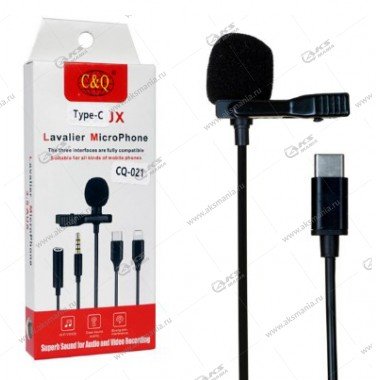 Микрофон петличный CQ021 Type-C