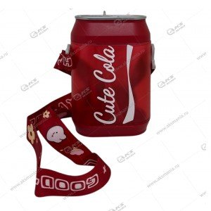 Бутылка для воды Cute Cola 2408G-R 450мл с подсветкой красный