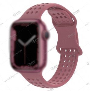 Ремешок Hoco WA08 Flexible series honeycomb silicone для Apple Watch(42/44/45/49mm) лавандово-серый