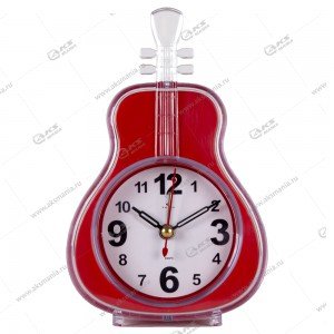 Часы-будильник настольные B8-006 кварц, корпус красный "Классика" "Рубин"