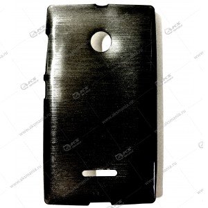 Силикон Nokia 730 карамель черный