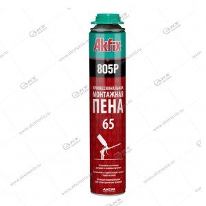 Пена монтажная  "Akfix 805P" пистолетная, объем 1000гр.