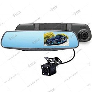Зеркало-видеорегистратор Vehicle Blackbox DVR с задней камерой