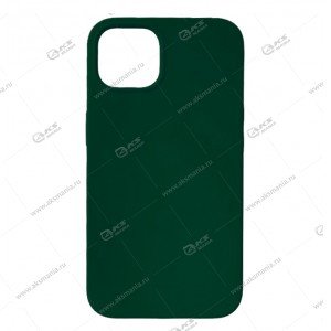 Cиликоновый чехол (Silicone Case) 360 для iPhone 15 Pro темно-зеленый