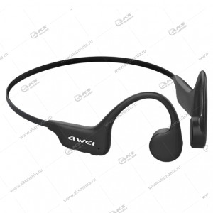 Наушники Bluetooth Awei A899Bl (костная проводимость) IPX8 Black