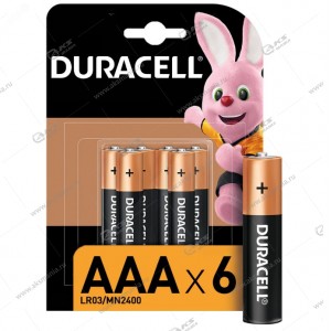 Элемент питания Duracell LR03/ AAA MN2400 6BL