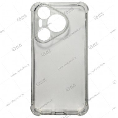 Силикон Huawei Pura 70 плотный прозрачный c усилинными краями