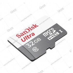 Карта памяти 32GB microSDHC class 10 SanDisk Ultra Light UHS-I 100MB/s без адаптера