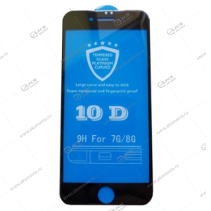 Защитное стекло для iPhone 7/8 10D Black