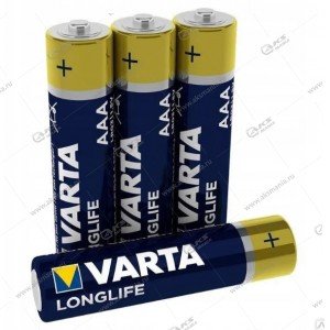 Элемент питания VARTA LR03/4BL AAA Longlife