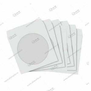 Конверт для CD дисков D2 Tech CDC-2-100, с окном, клей дискрин, уп.100шт. ЦЕНА ЗА УПАКОВКУ