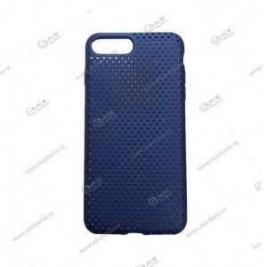Silicone Case для iPhone 7G Plus сетка синий