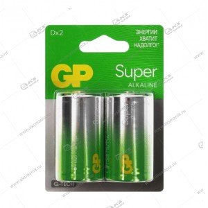 Элемент питания GP LR20/2BL Super G-Tech