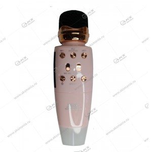 Беспроводной караоке микрофон WS-2011 розовый