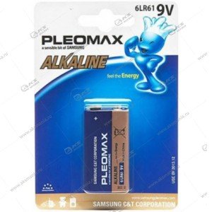 Элемент питания Samsung Pleomax 6LR61 (алкалин. крона) BL1