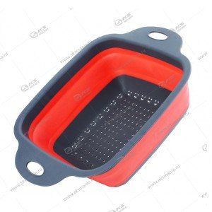 Дуршлаг силиконовый складной 39x25см