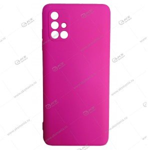 Silicone Cover 360 для Samsung A71 ярко-розовый