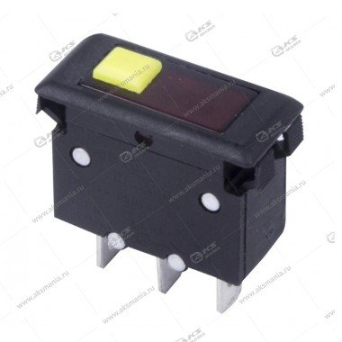 Автомат-предохранитель Rexant 250V 15A (3с) Reset-OFF красный с подсветкой (IRS-1-B15) (36-2690)