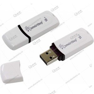 Флешка USB 2.0 16GB SmartBuy Paean White