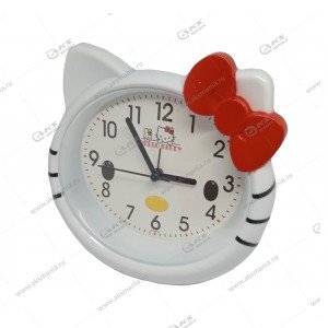 Часы 99022 "Hello Kitty" будильник белый