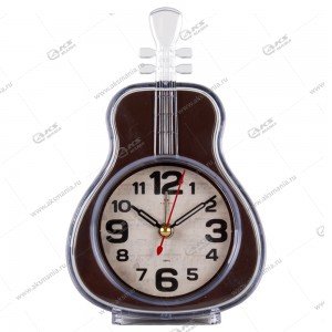Часы-будильник настольные B8-002 кварц, корпус коричневый "Классика" "Рубин"