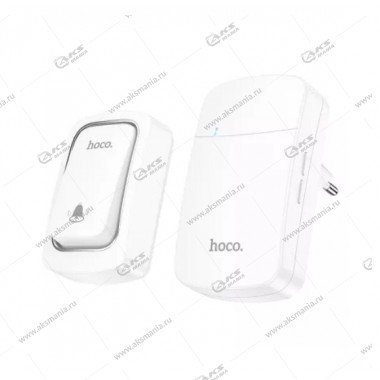Беспроводной дверной звонок Hoco HI26 self-powered wireless doorbell(EU) от сети 220В белый
