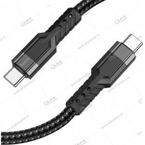 Кабель Hoco U110 60W charging data cable Type-C to Type-C 1,2м черный