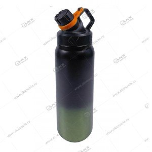 Бутылка-термос YW-10 800мл черно-зеленый