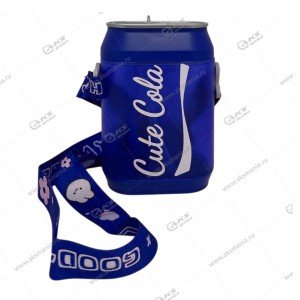 Бутылка для воды Cute Cola 2408G-B 450мл с подсветкой синий