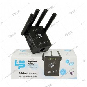 Усилитель Wi-fi (репитер) LP-LINK WR03 802.11n/b/g, 300 Мбит black