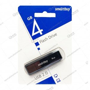 Флешка USB 2.0 4GB SmartBuy LM05 Black