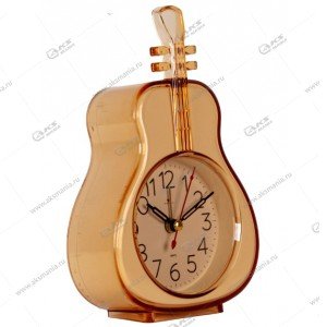 Часы-будильник настольные B8-005LBr кварц, корпус прозрачный коричневый "Классика" "Рубин"
